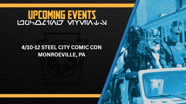 **UPCOMING MISSION ALERT**

We are excited to meet everyone this weekend at Steel City Con. Come say hi and take photo or two with our troopers. We will have imperial personal waiting to answer any and all questions you have! 

Don't be shy! We have cookies awaiting all our new recruits 
 Learn more at: steelcitycon.com
 #ComicCon  #SteelCityCon #StarkillerGarrison #501stLegion #StarWarsFans #CosplayCrew #JoinUs #badguysdoinggood #StarWars #monroeville #RebelLegion #BadGirlsDoingGreat #MTFBWY #official501st #volunteersmakeadifference