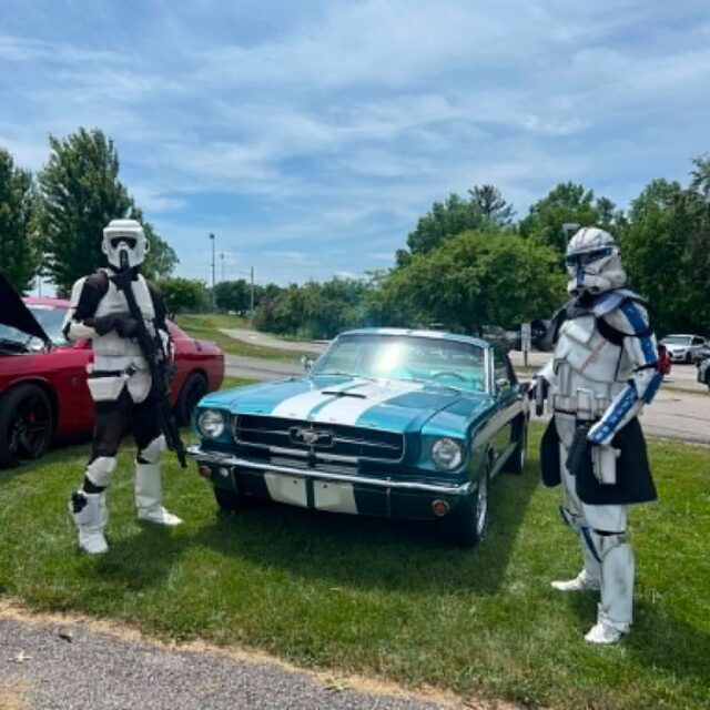 We were out at Wheels, Wings, and Wishes this past weekend which benefits Make a Wish Foundation of Western PA.

Even the Empire liked these wheels!

 #StarkillerGarrison #trooping #volunteersmakeadifference #starwarsfan #starwars #BadGuysDoingGood #501stlegion #makeawishwesternpa #makeawish