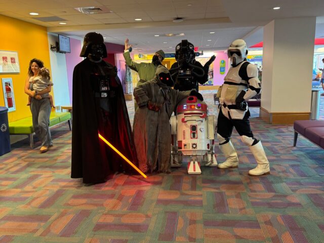 On June 16th member some of our members visited @childrenspgh
Putting smiles on faces one visit at a time. Bringing a little light, even though we are the dark side, where it's needed.

 #StarkillerGarrison #BadGuysDoingGood #BadGirlsDoingGreat #volunteersmakeadifference #starwars #501stlegion #givingbackfeelsgood