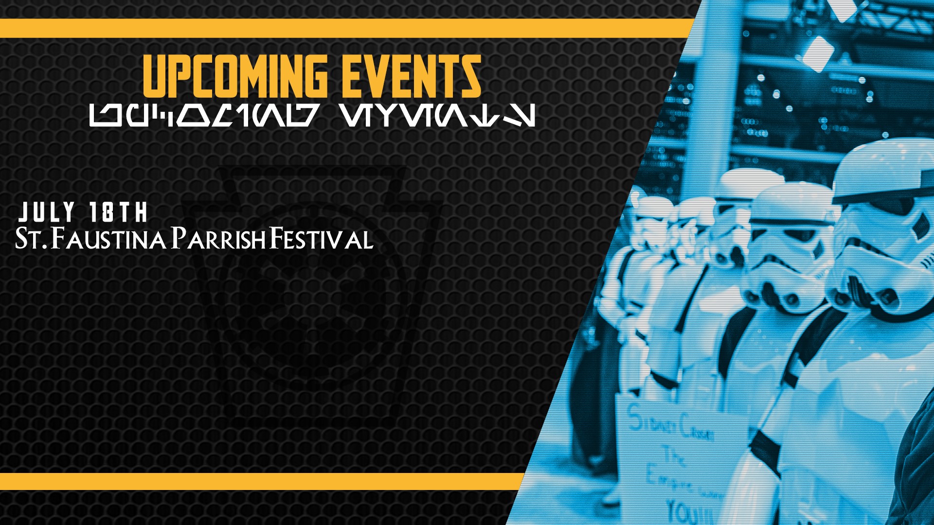 Are you wondering where we will be?! WELLL here you go!

 #trooping #official501st #volunteersmakeadifference