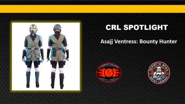 ***** CRL SPOTLIGHT *****
The Flagship Eclipse
 Asajj Ventress - Bounty Hunter

After the eradication of the Nightsisters, Asajj found herself wandering the Outer Rim Territories where she fell into the position of Bounty Hunter. After a short stint as part of the Bounty Hunter Syndicate led by the adolescent Boba Fett, she separated and continued to hunt on her own. During an attempt to collect a Senate bounty on Ahoska Tano, she allied with the former padawan in an attempt to clear Ahsoka’s name. Her helmet and saber hilts were stolen after a brawl with the renegade Jedi, Barriss Offee, who intended to frame Asajj in addition to Ahsoka for the bombings of the Jedi Temple. Barriss used the saber hilts and helmet to falsely lead Ahsoka into believing Asajj had betrayed her until Anakin was able to capture Barriss and clear their names.

Interested in building Asajj Ventress? 
CRL found here: crls.501st.com/tfe/asajj-ventress-bounty-hunter 
More Information: theflagshipeclipse.com

The Flagship Eclipse 

#StarkillerGarrison #501stLegion #StarWarsFans #CosplayCrew #JoinUs #badguysdoinggood #StarWars #pittsburgh #RebelLegion #BadGirlsDoingGreat #MTFBWY #official501st #volunteersmakeadifference