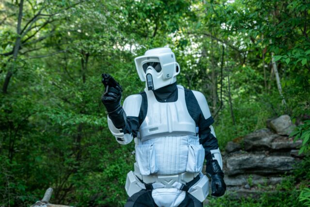 Do you know why  Scout Troopers so good at hide-and-seek?
Because they're always "scouting" for a good place to hide.

Are you interested in Building a Scout? 
Reach out to us: starkillergarrison.com

@501st Pathfinder Detachment 
#StarkillerGarrison #501stLegion #StarWarsCosplay #StarWarsCostuming #ThisIsTheWay #badguysdoinggood #StarWars #BadGirlsDoingGreat #MTFBWY #official501st #volunteersmakeadifference #pathfindersdetachment