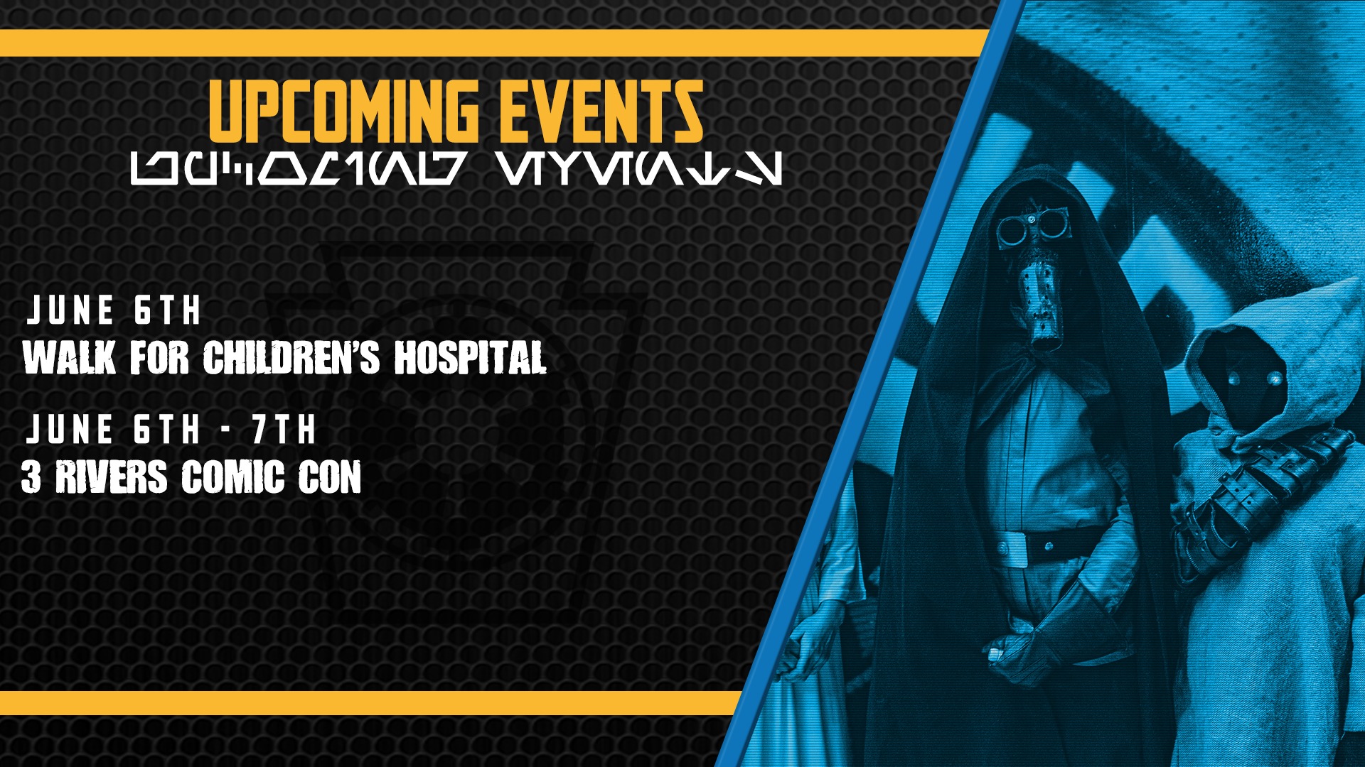 Check out where we will be this weekend! 

#StarkillerGarrison #trooping #BadGirlsDoingGreat #volunteersmakeadifference #starwars #BadGuysDoingGood