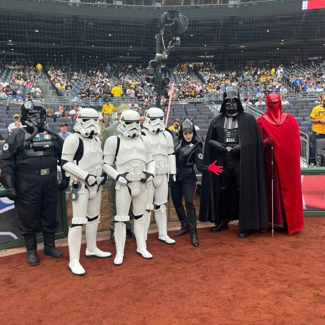 The force was strong last week! Across our two event appearances we had 40+ characters in attendance! 
This amazing turnout started at the Pittsburgh Pirates game for Star Wars night! And the Pirates won 6-5!

#StarkillerGarrison #trooping #starwars #official501st #BadGirlsDoingGreat #BadGuysDoingGood #501st #501stlegion