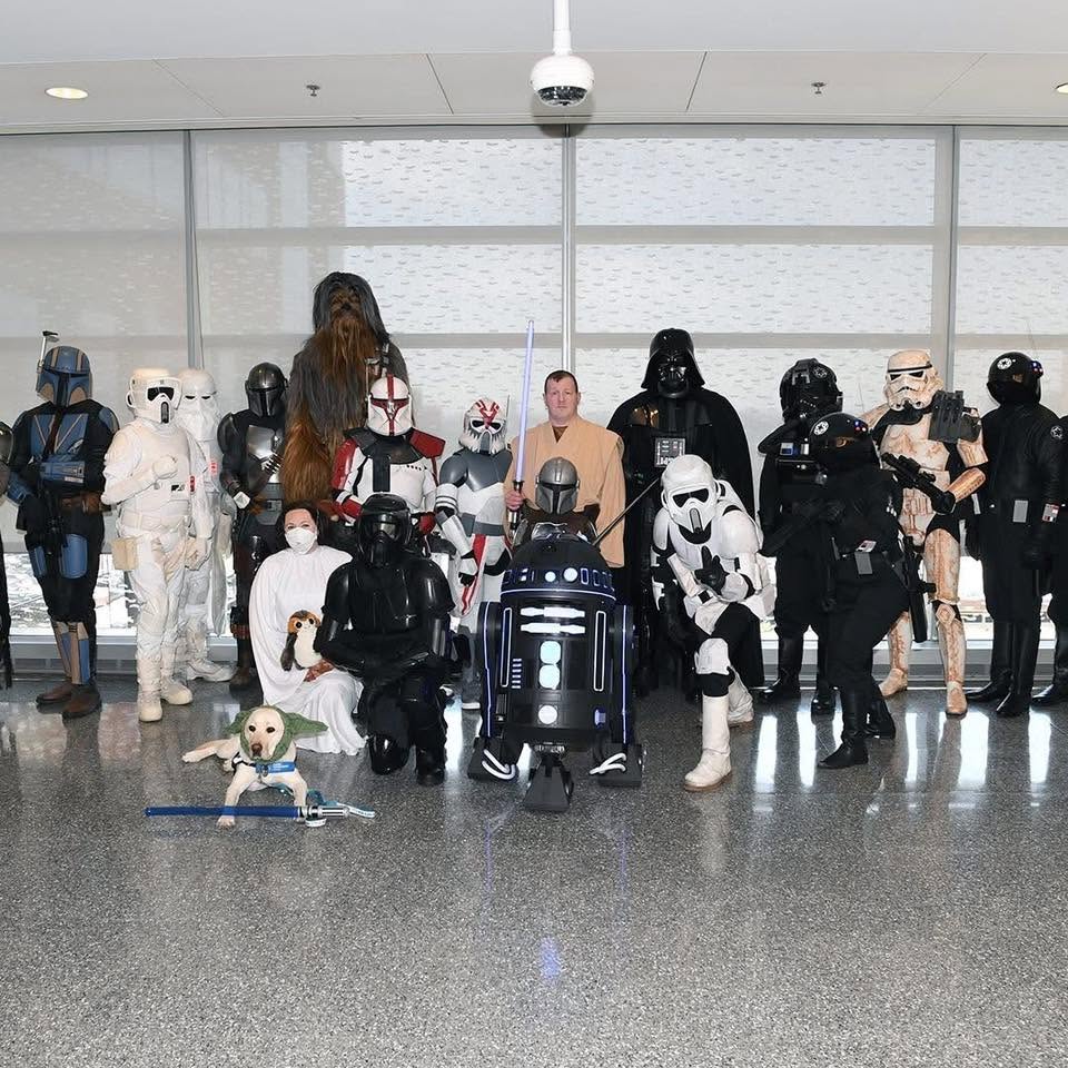 Outer Rim event transmission incoming

One of our own was in attendance at May 4th John Hopkins Children hospital. They worked along side the following group for this event 
Garrisons @oldlinegarrison  @garrisontyranus 
Droid groups @midatlanticbattalion 
Rebel Legion @rlfreedombase  @@terrapin_base 
MMCC @kyrimorut_clan 

Well done troopers!

 #501st #RebelLegion #MTFBWY #trooping #volunteersmakeadifference #starwarsfan #starwars #mandalorianmercs #droidbuilders