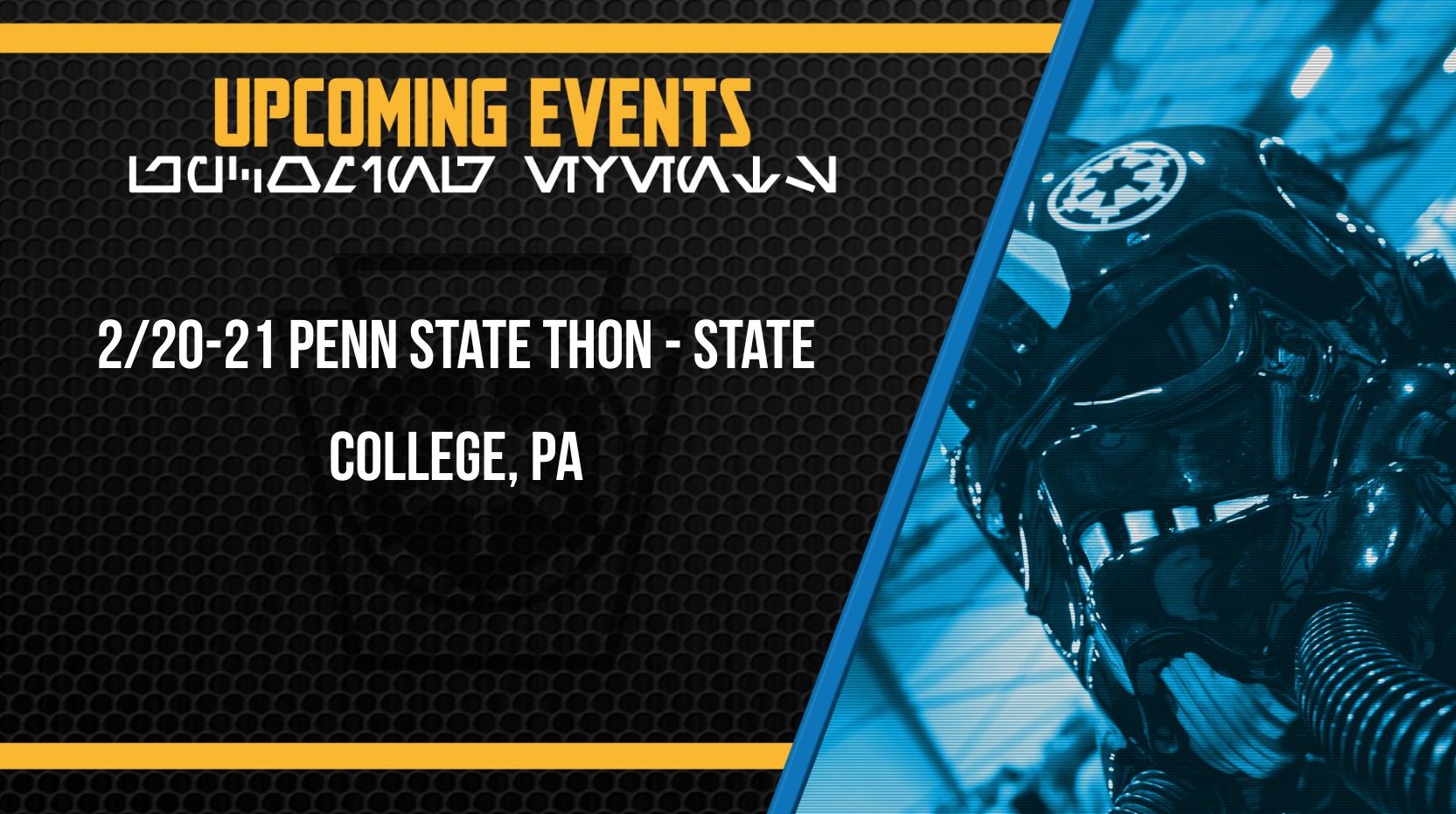 **UPCOMING MISSION ALERT**

We’re excited to join the incredible THON community as they continue their mission to support children and families impacted by childhood cancer. Our troopers will be on site at the event to bring some galactic fun.

If you’ll be attending THON, be sure to stop by, say hello, and grab a photo with your favorite characters from across the galaxy.

 Learn more at: THON.org

#FTK #THON #PennStateTHON #StarkillerGarrison #501stLegion #StarWarsFans #CosplayCrew #JoinUs #badguysdoinggood #StarWars #pittsburgh #RebelLegion #BadGirlsDoingGreat #MTFBWY #official501st #volunteersmakeadifference